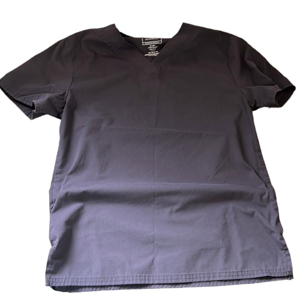 Cherokee Gray Workwear 2 Way Stretch Scrub Top